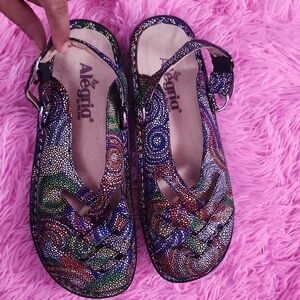 Alegria Multicolor Beaded Pattern Sandals